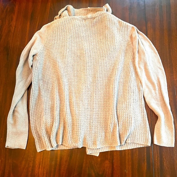 Barefoot Dreams CozyChic Lite® Ribbed Drape Cardigan - Large - Picture 3 of 4